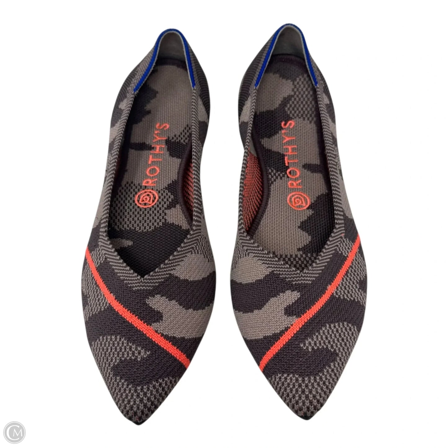 The Point Flats By Rothys In Taupe Camouflage Print, Size: 10