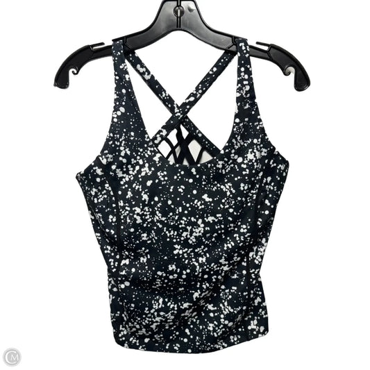Athletic Tank Top By Fabletics In Black & White, Size: L