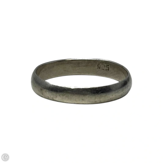 Simple Band Ring Sterling Silver, Size: 6