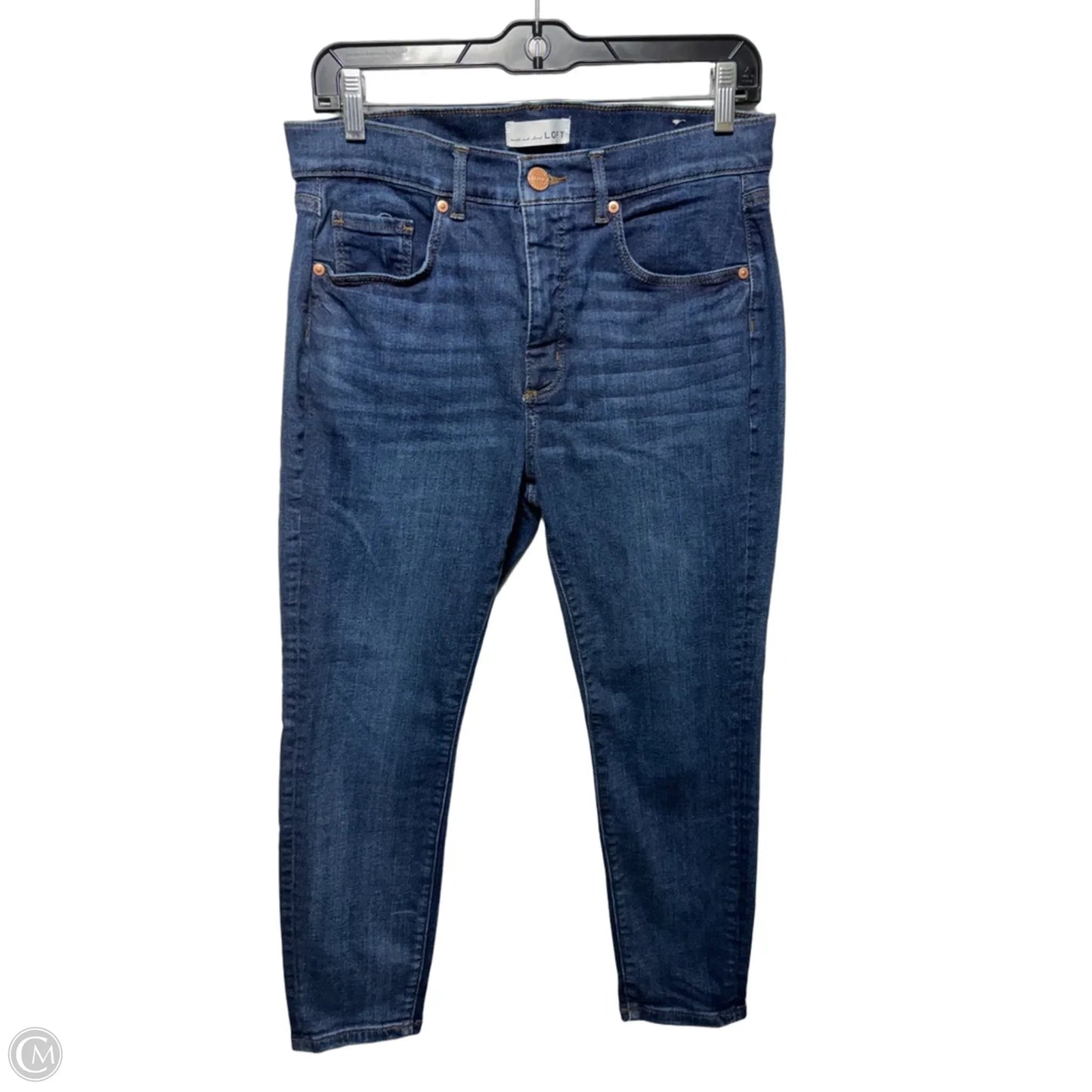 Capri Jeans By Loft In Blue Denim, Size: 12