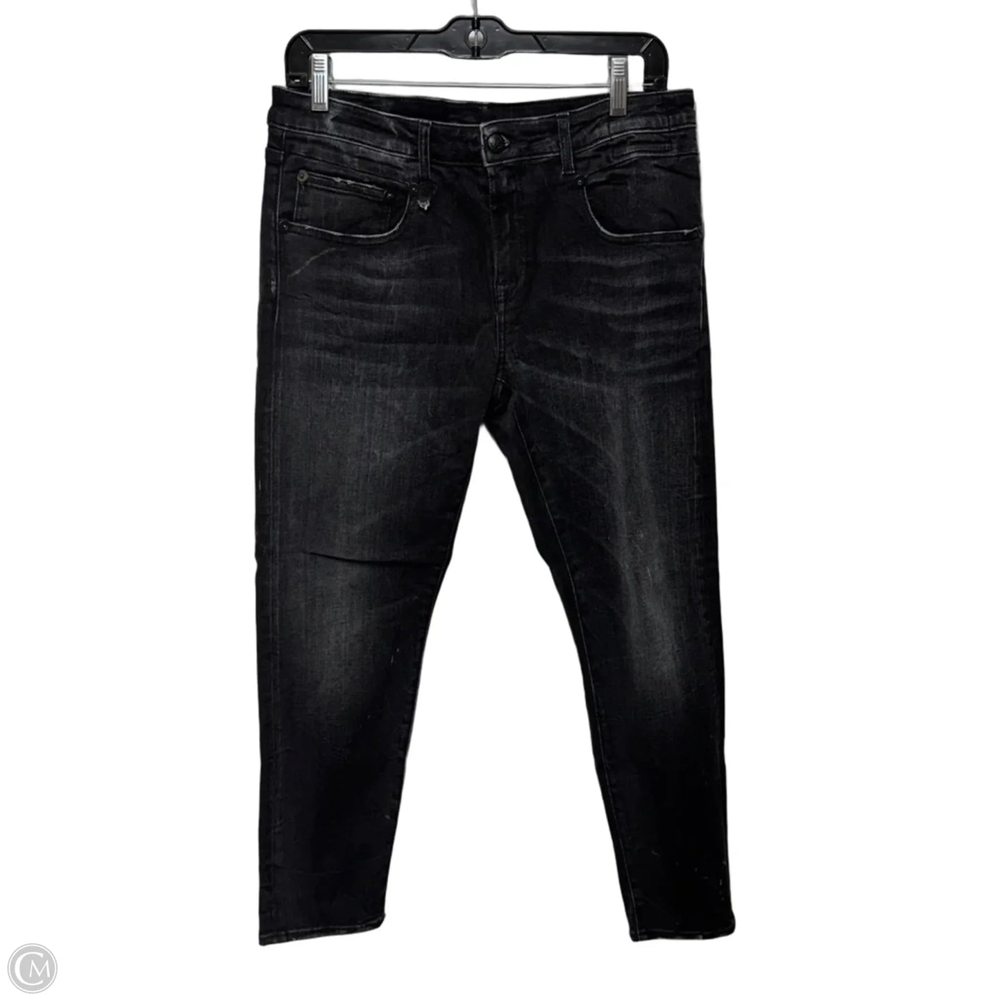 Boy Skinny Jeans By R13 In Black Marble, Size: 10/30