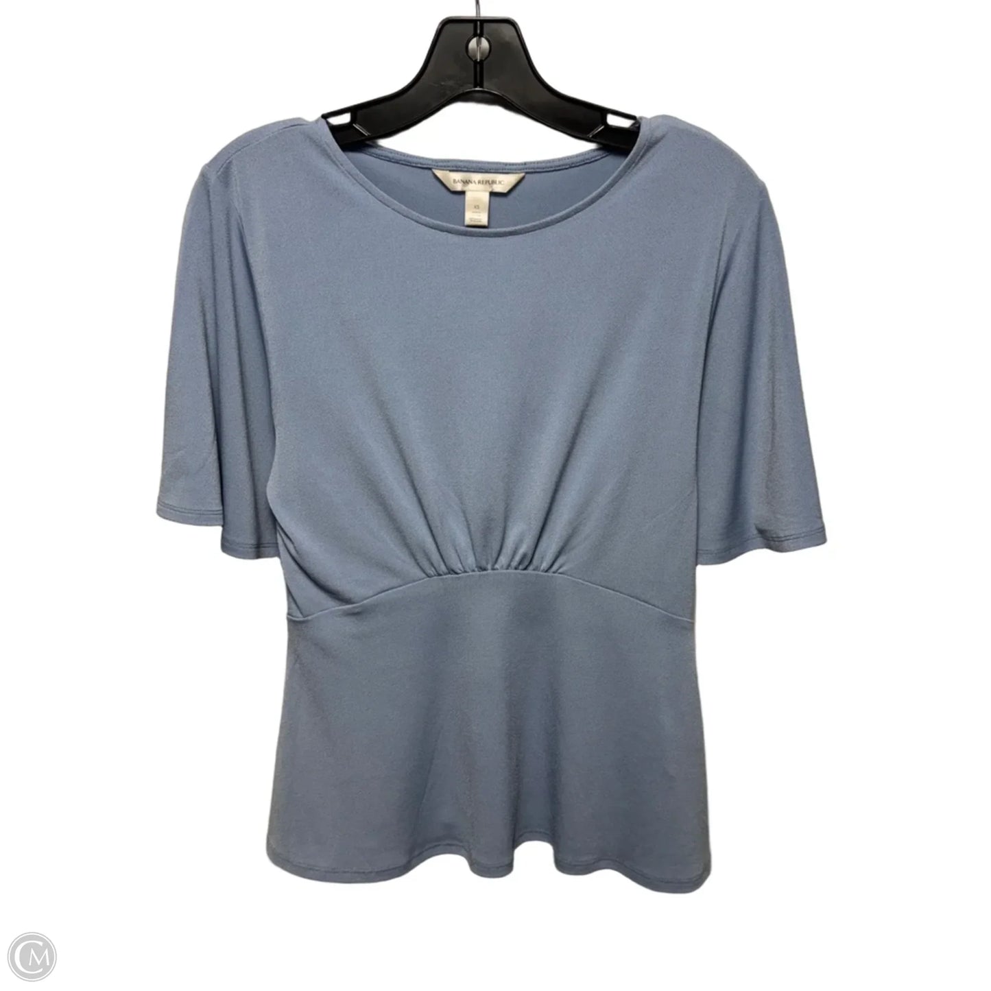 Top Short Sleeve By Banana Republic In Blue, Size: Xs