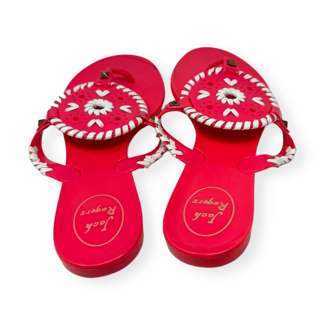 Neon Sandals Flip Flops Jack Rogers, Size 8