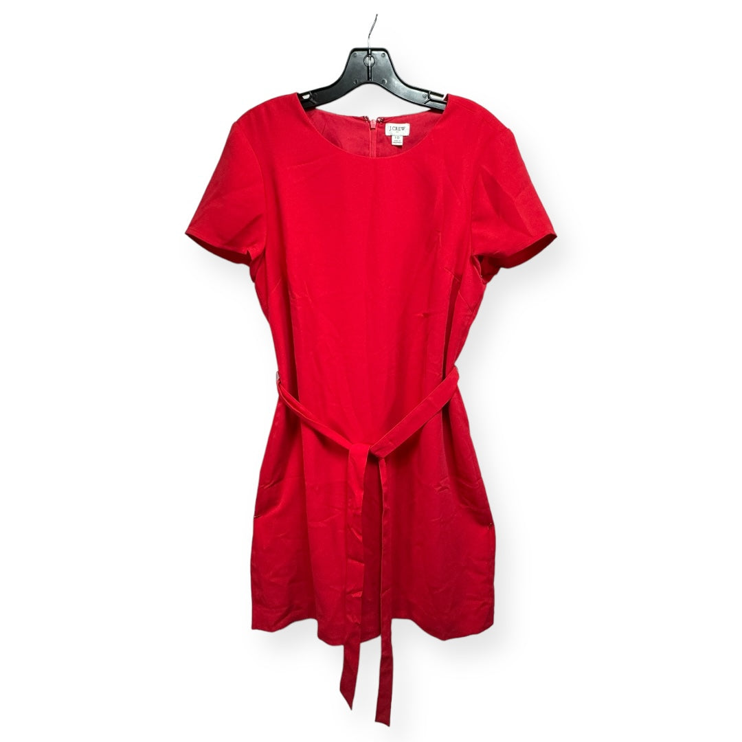 Red Dress Casual Midi J. Crew, Size 10