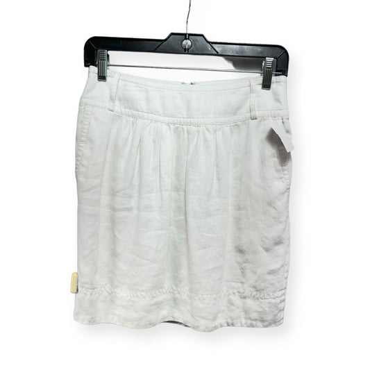 Linen White Skirt Mini & Short Banana Republic, Size 2