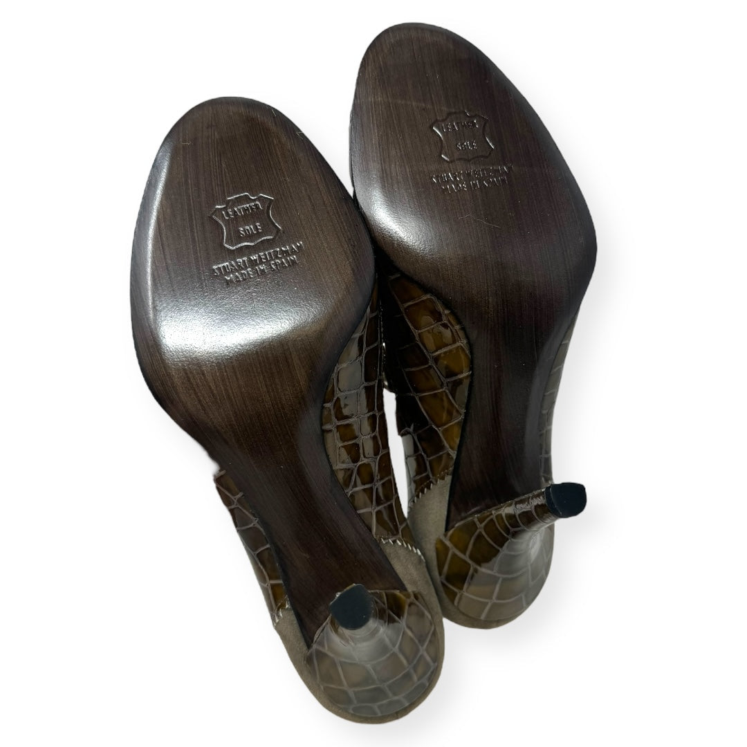 Brown Shoes Heels Stiletto Stuart Weitzman, Size 8