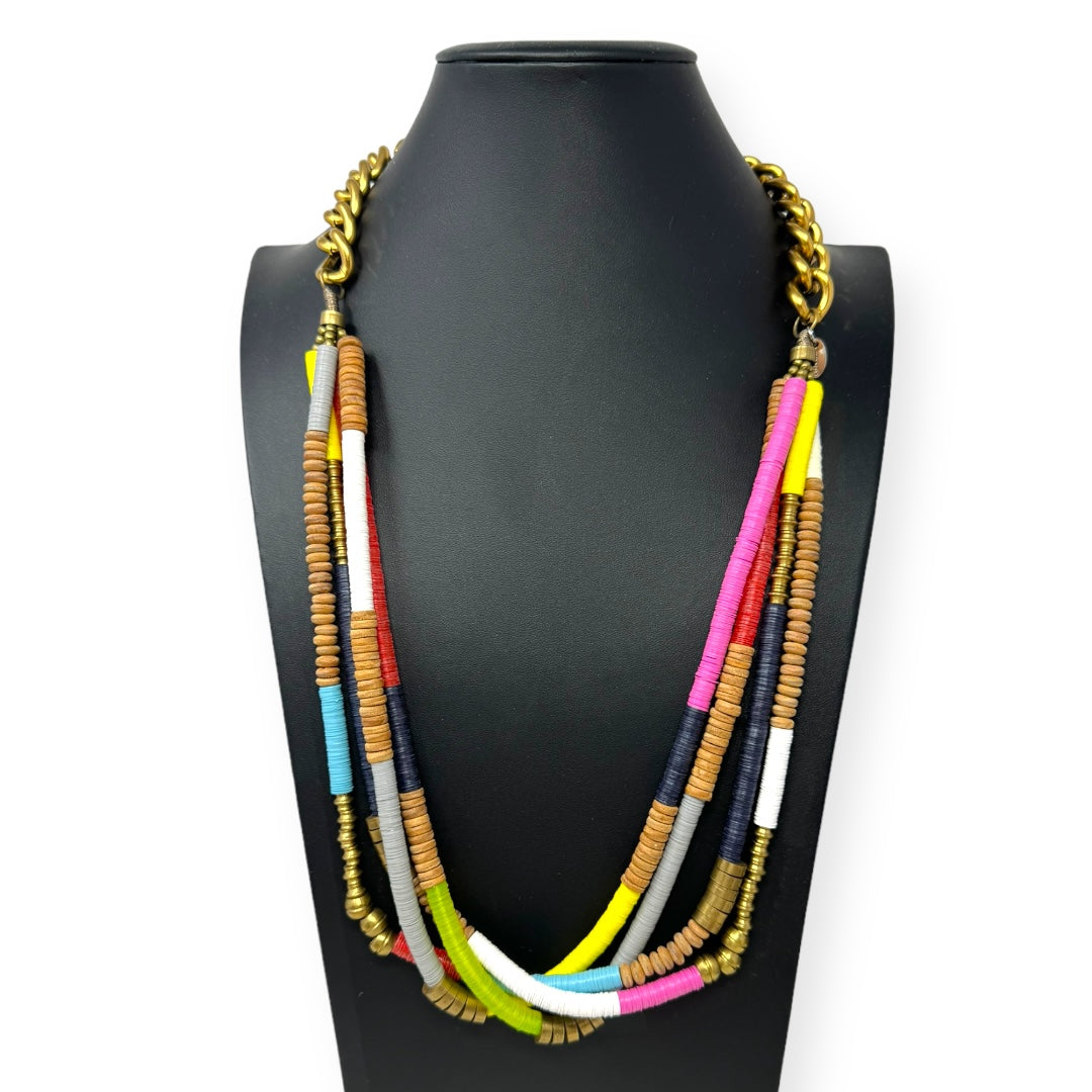 Multi Colored Layered Necklace By Megan Park