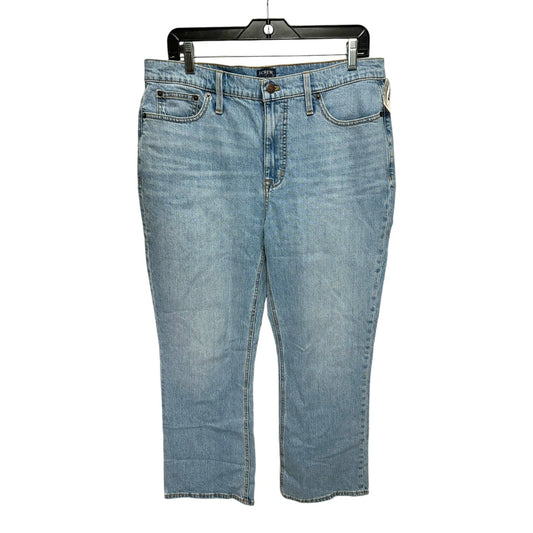 Jeans Cropped By J. Crew In Blue Denim, Size: 12