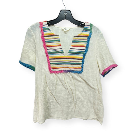 Multi-colored Top Short Sleeve Entro, Size S
