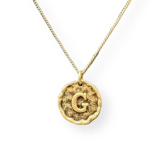 “G” Initial Necklace Pendant Banana Republic