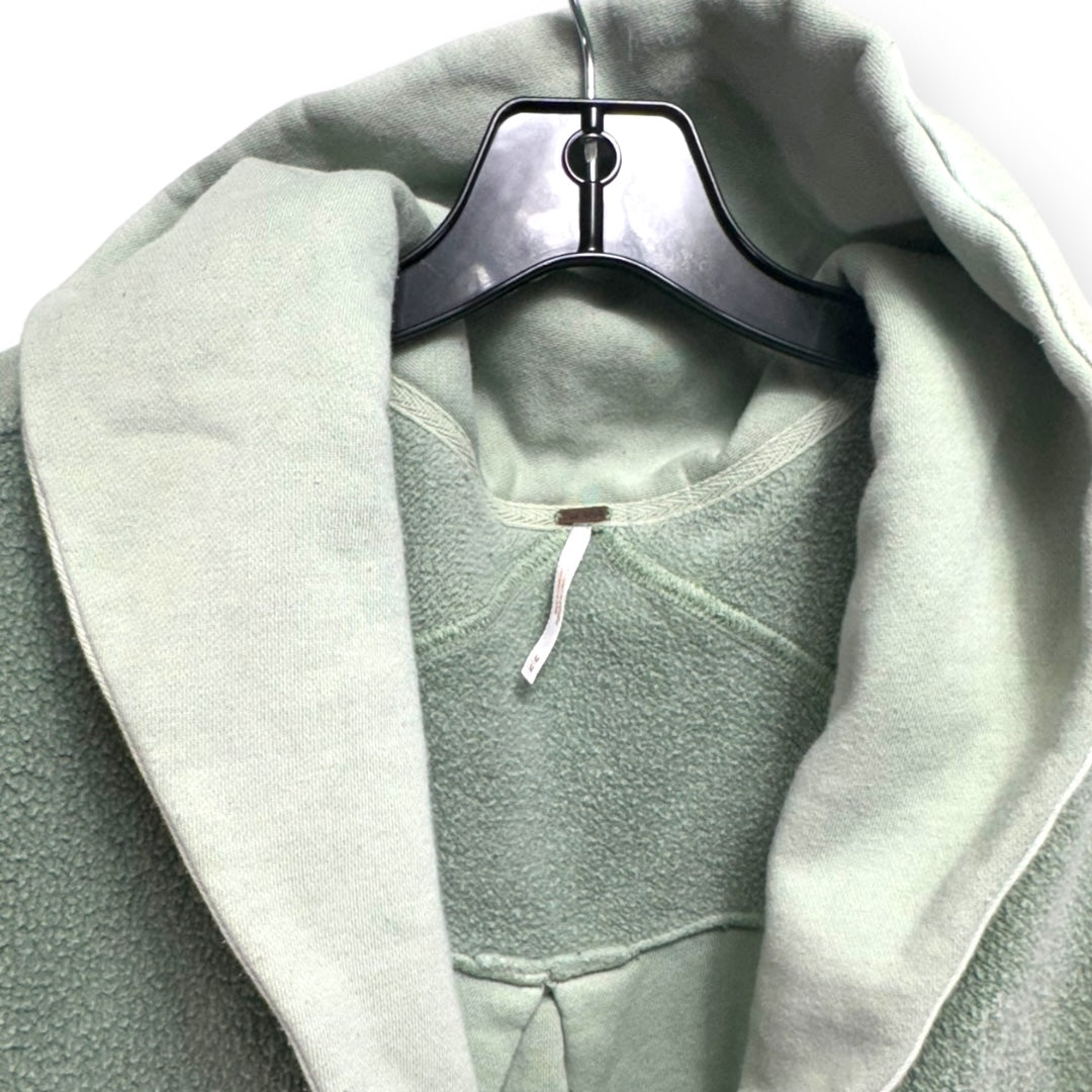 Jordan Slouchy Reversed Fleece Jacket in Bleached Military Free People, Size M