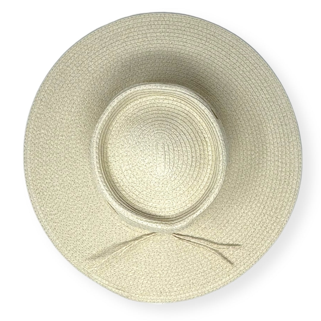 Cream Straw Boater Hat Four Buttons By San Diego Hat Company