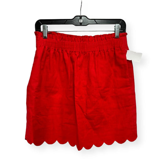 Linen Red Skirt Mini & Short J. Crew, Size 6