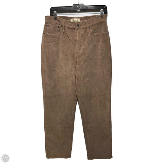 Pants Corduroy By Madewell In Tan, Size: 8