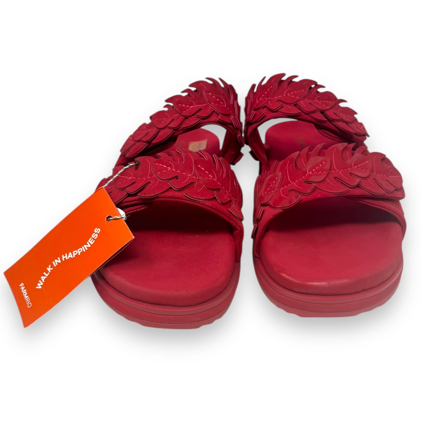 Mini Monstera Anatomic Slide Sandal By Farm Rio In Red, Size: 11