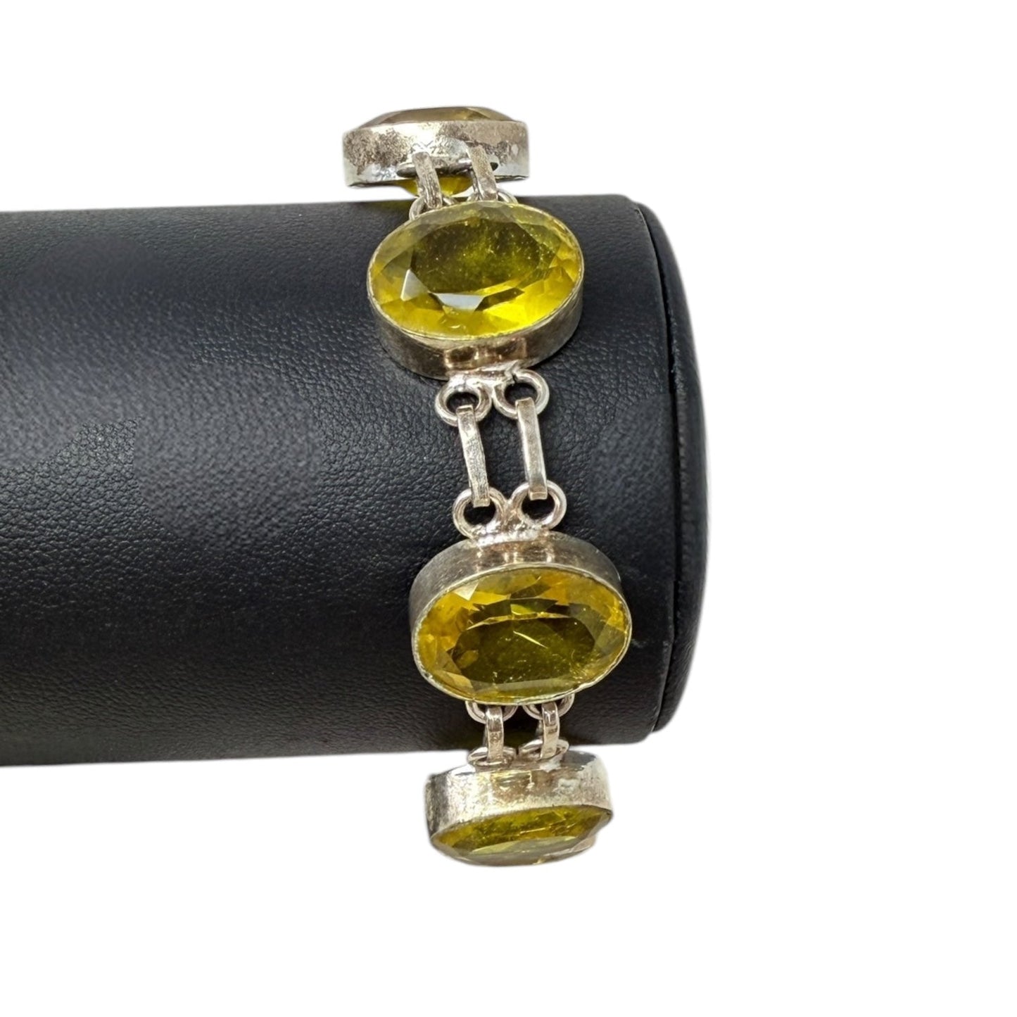 Lemon Topaz & Sterling Silver Bracelet By Unbranded