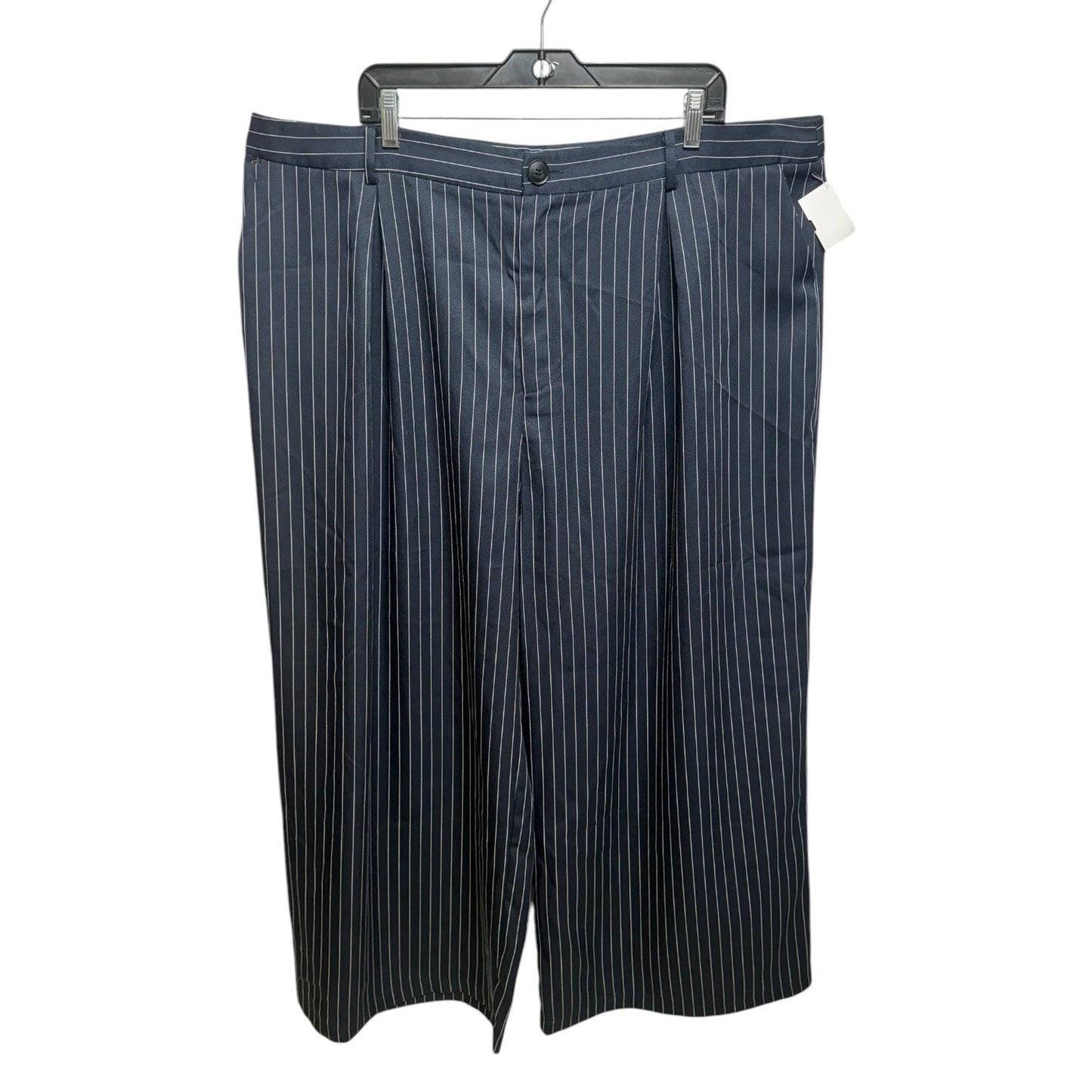 Pinstripe Pants Wide Leg By Cider In Striped Pattern, Size: 4x