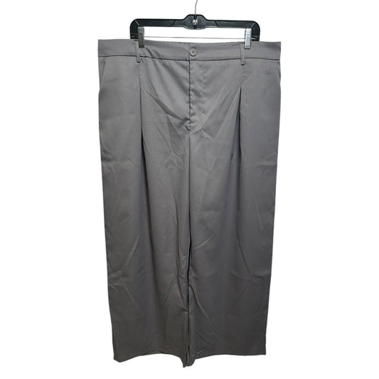 Pants Wide Leg By Shein In Grey, Size: 3x