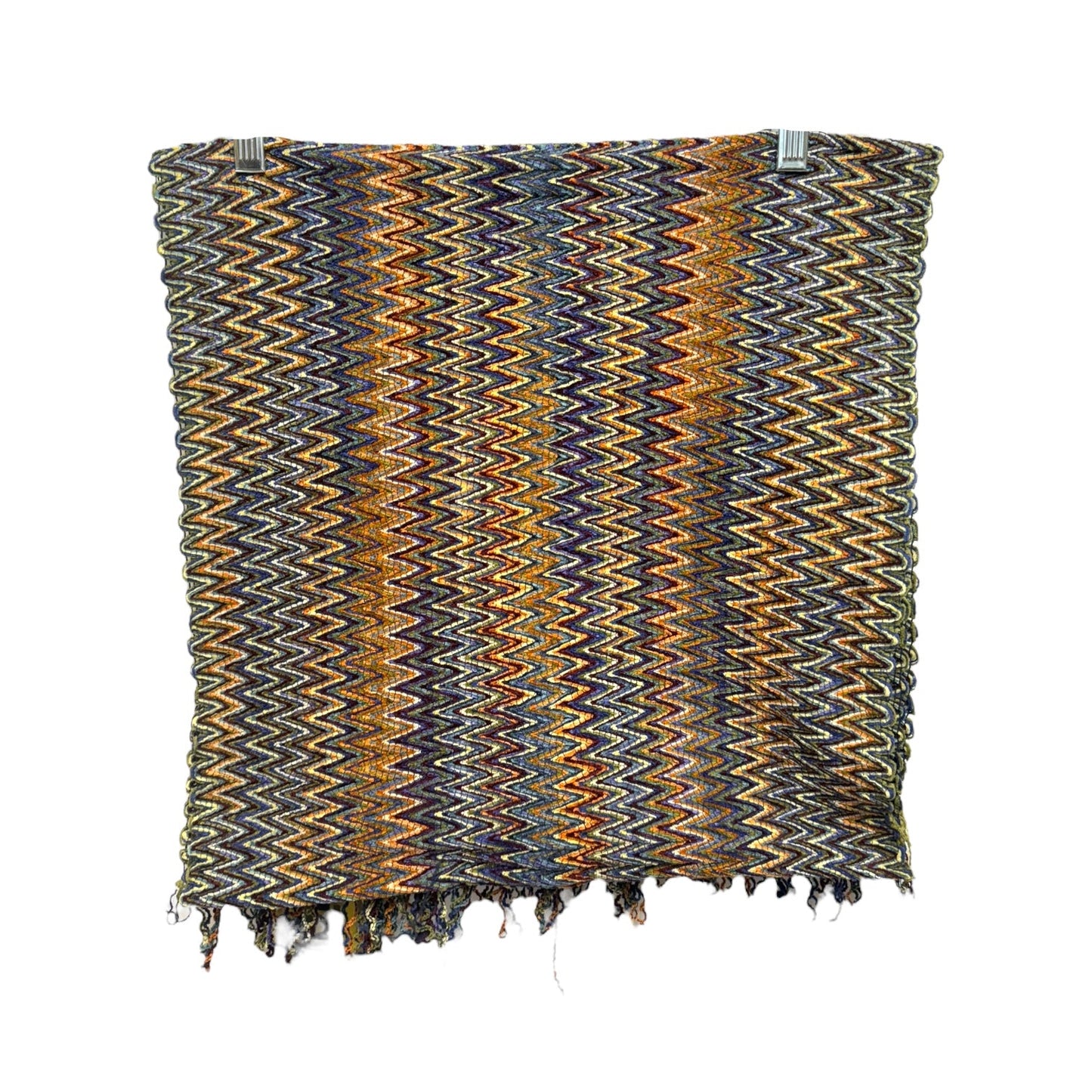 Zigzag Acrylic Blend Scarf With FringesLuxury Designer By Missoni