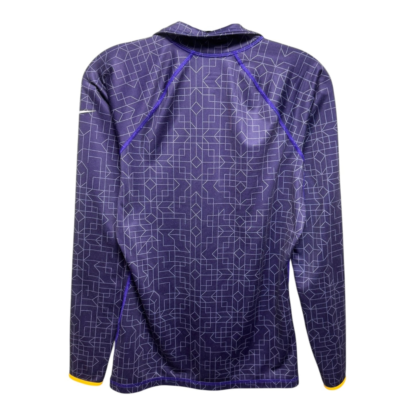 Athletic Top Long Sleeve Collar By Nike Apparel In Multi-colored, Size: M