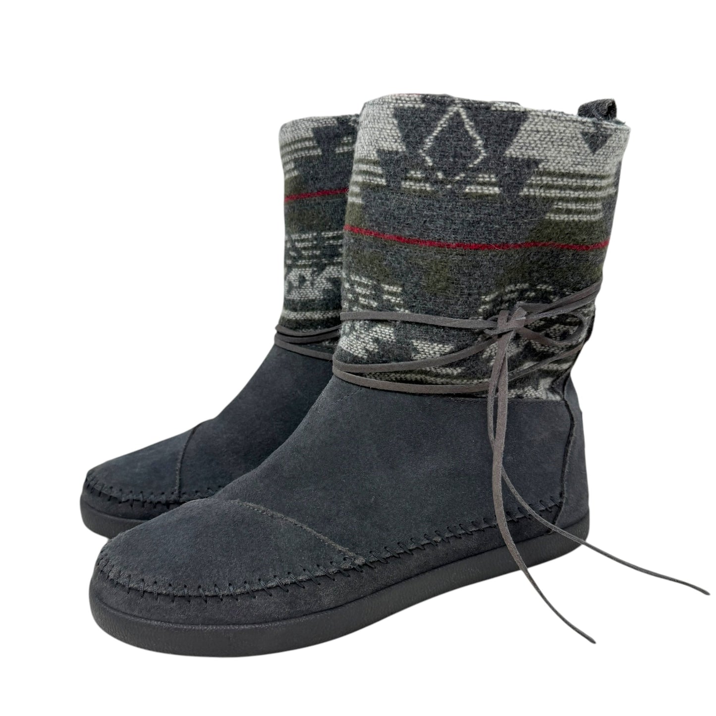 Jacquard Nepal Boots By Toms In Grey, Size: 8.5