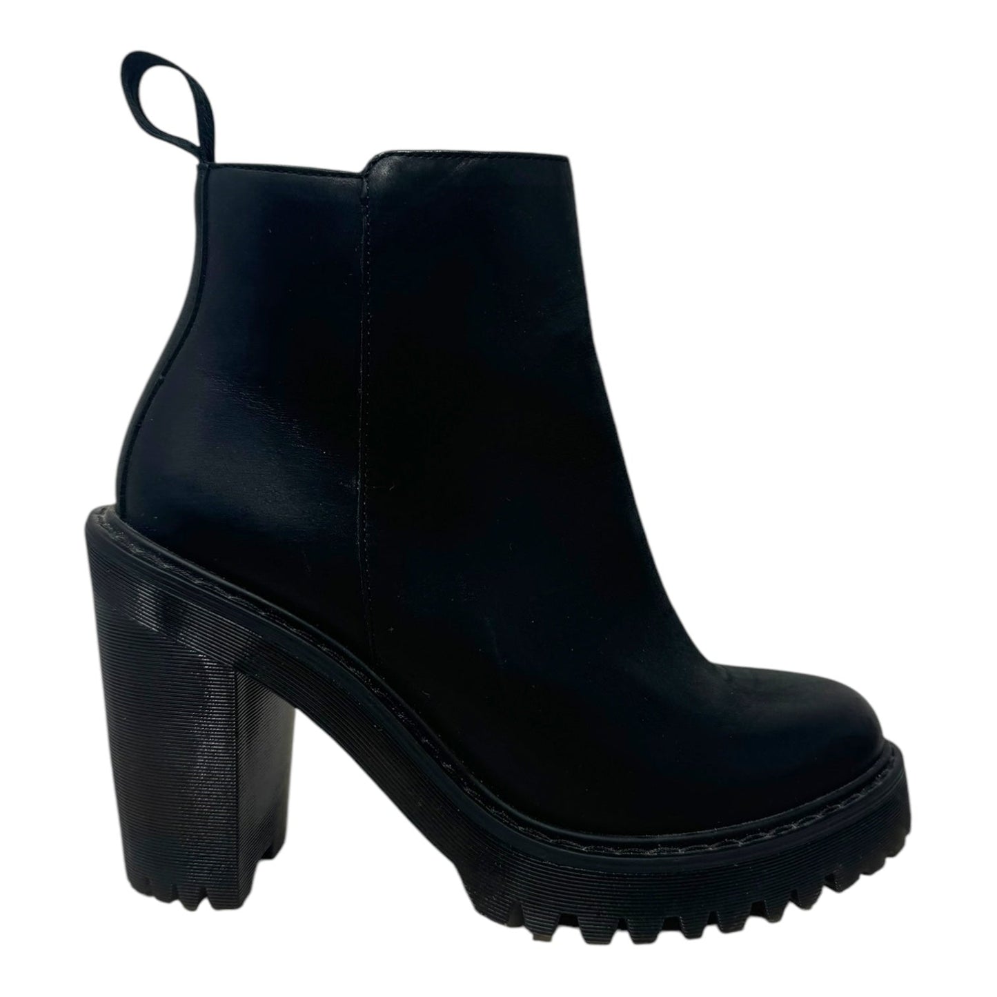 Magdalena Leather Heeled Chelsea Boots By Dr Martens In Black, Size: 7