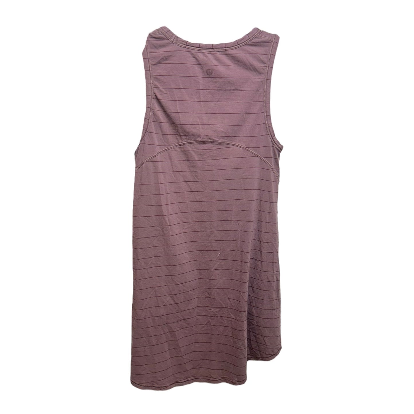 Athletic Tank Top By Lululemon In Striped Pattern, Size: M