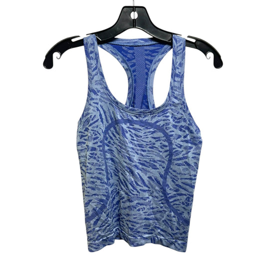 Athletic Tank Top By Lululemon In Blue, Size: 4