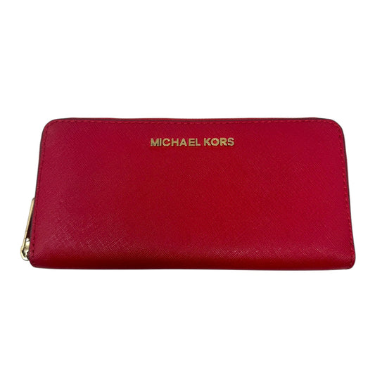 Saffiano Continental Wallet Designer By Michael Kors, Size: Large