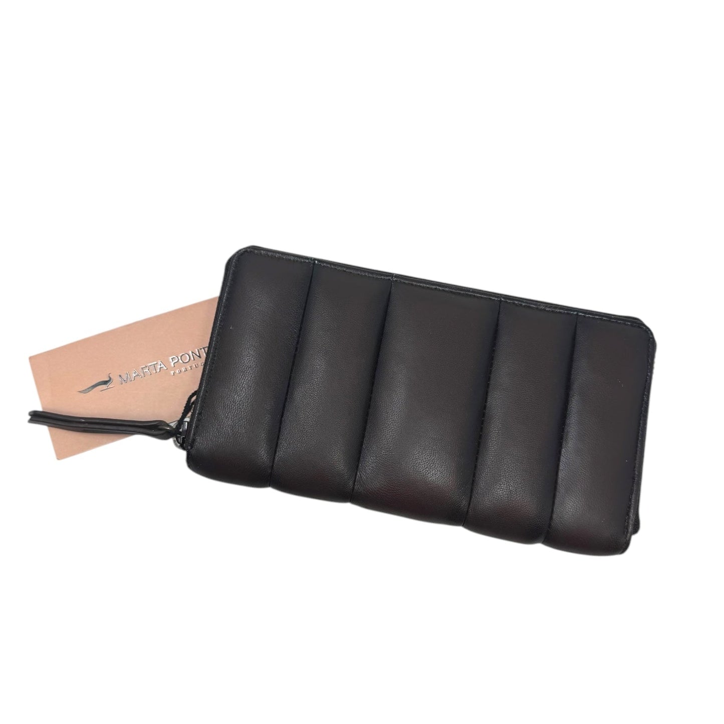 Leather Puffer Wallet By Marta Ponti, Size: Large