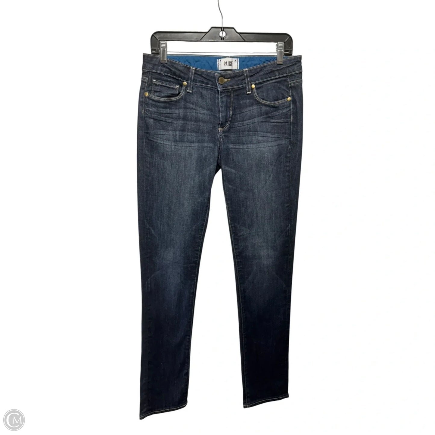 Jeans Skinny By Paige In Blue Denim, Size: 4