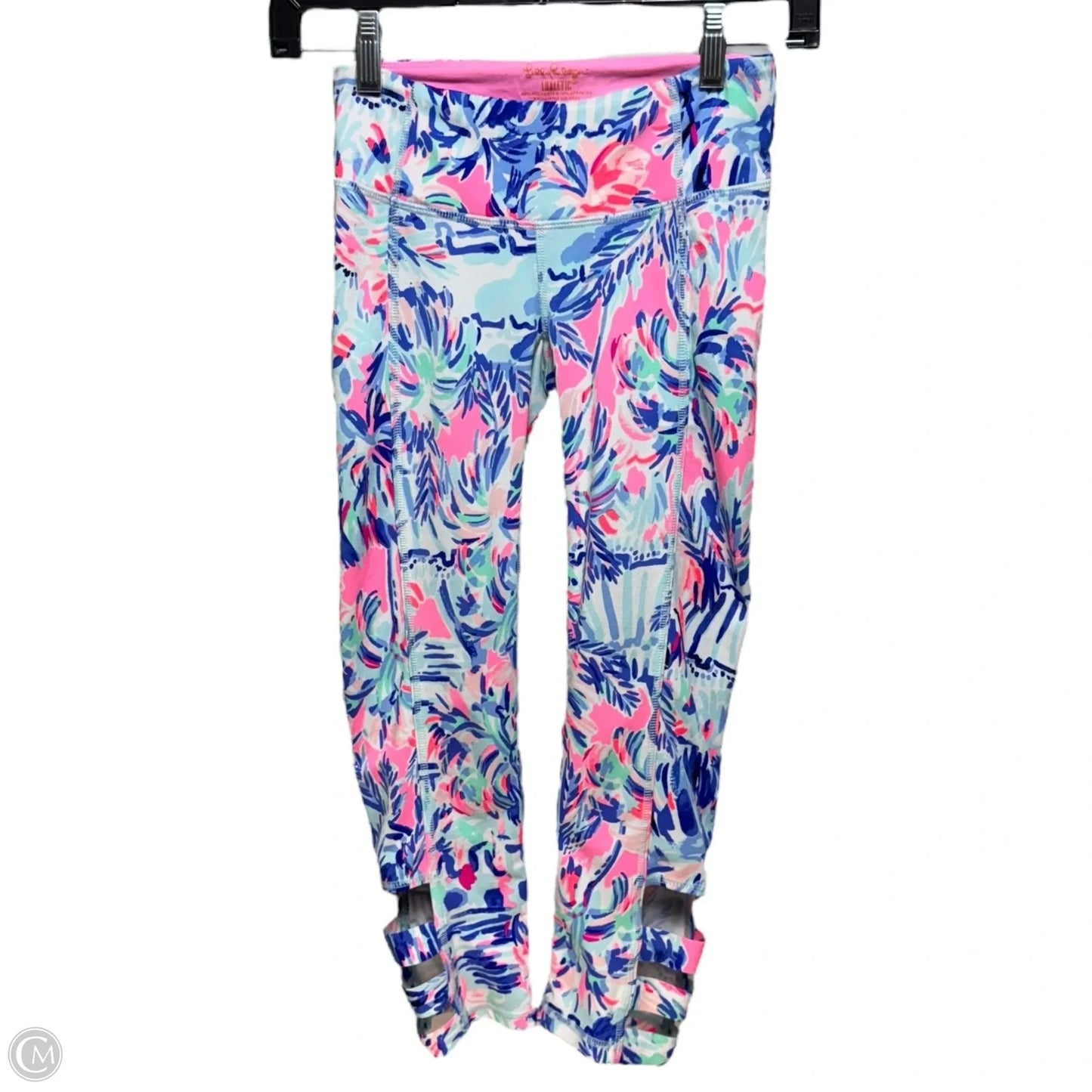Weekender Cropped Leggings Designer By Lilly Pulitzer In Cabana Cocktail, Size: XXS