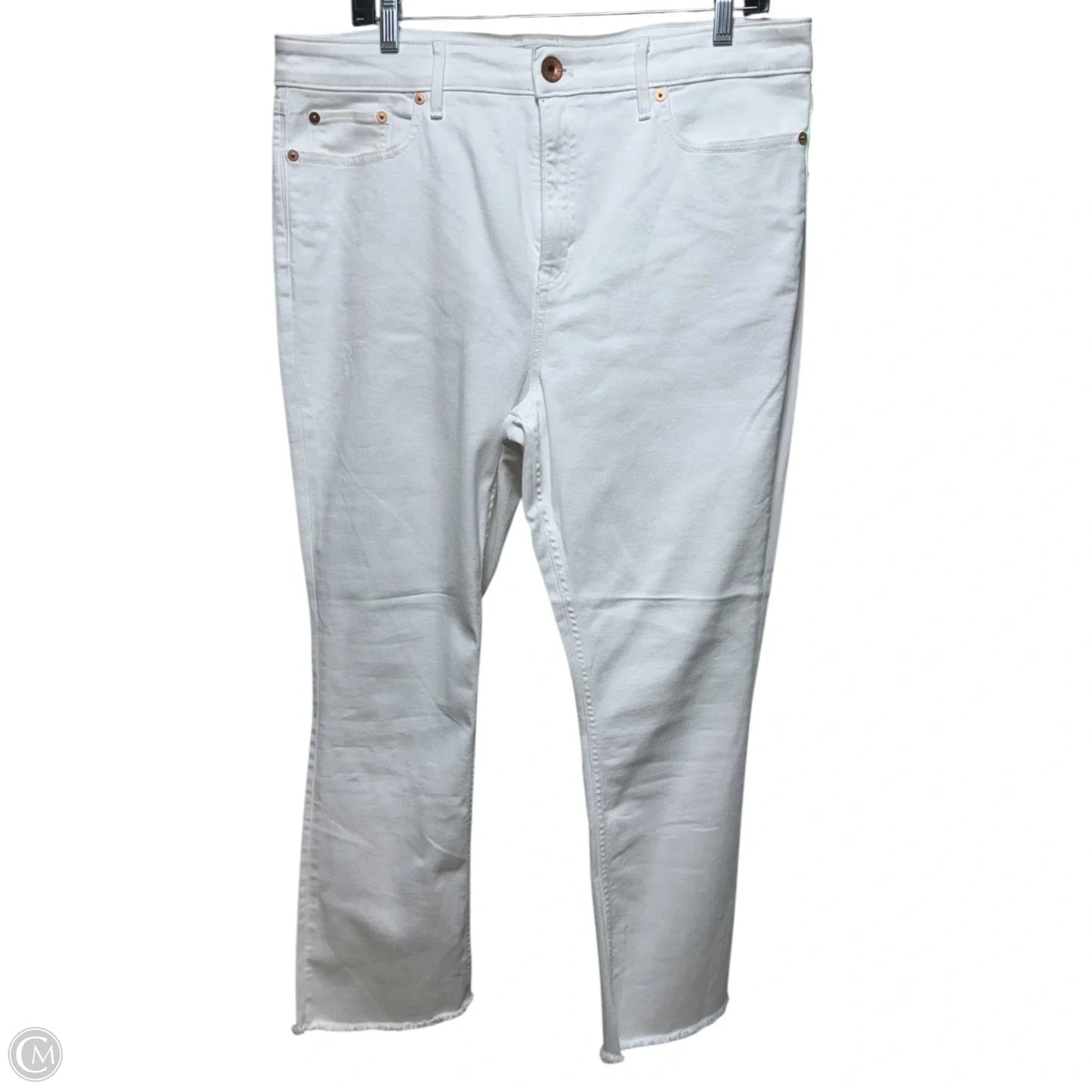 Jeans Boot Cut By Vineyard Vines In White Denim, Size: 14/32