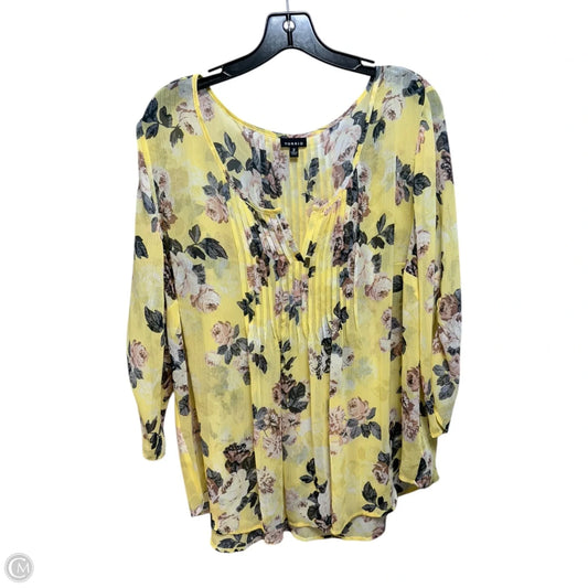 Top Long Sleeve By Torrid In Floral Print, Size: 2x