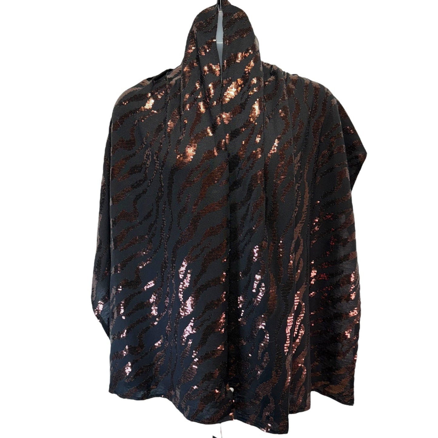 Sequined Scarf Long By Cynthia Rowley In Tiger Stripe