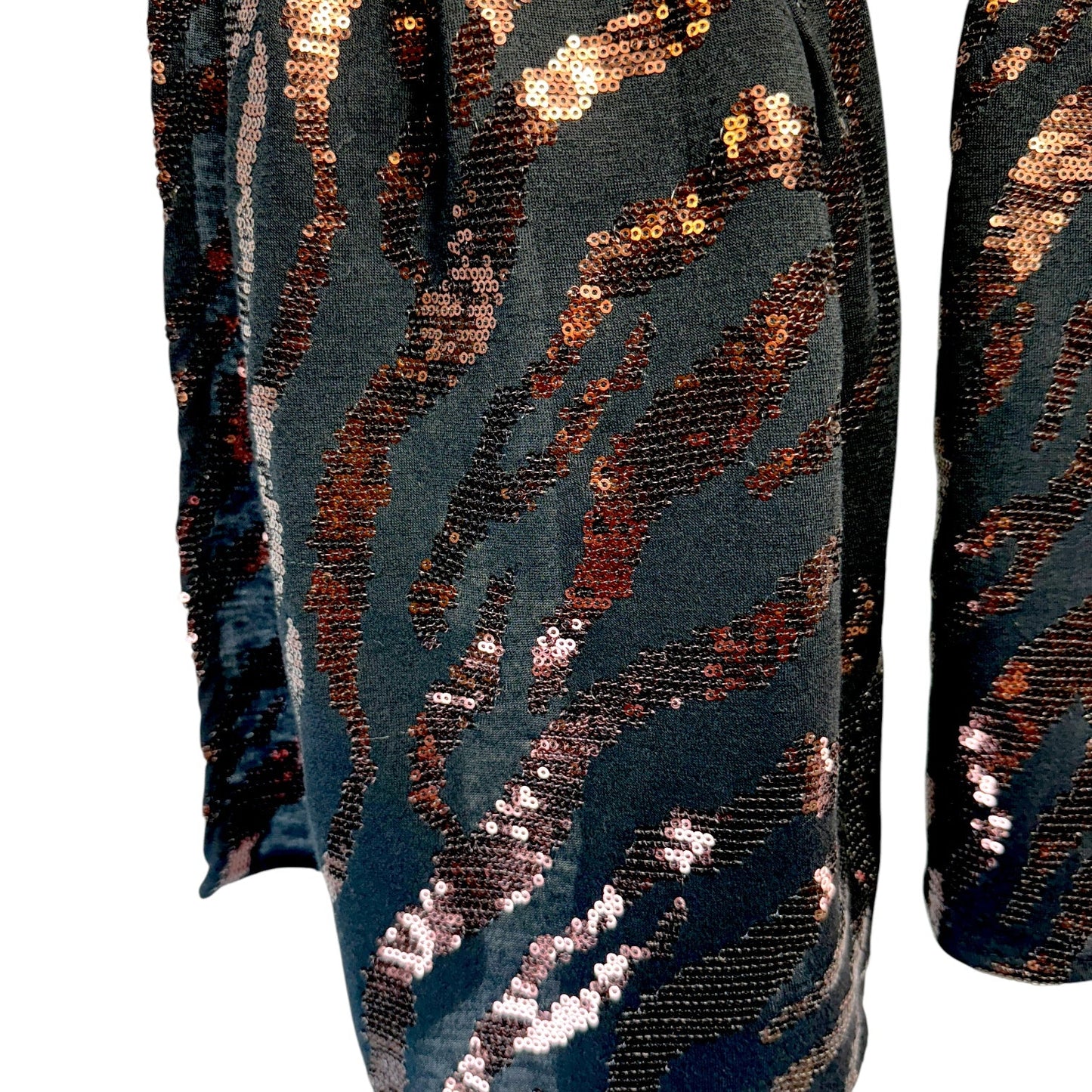 Sequined Scarf Long By Cynthia Rowley In Tiger Stripe