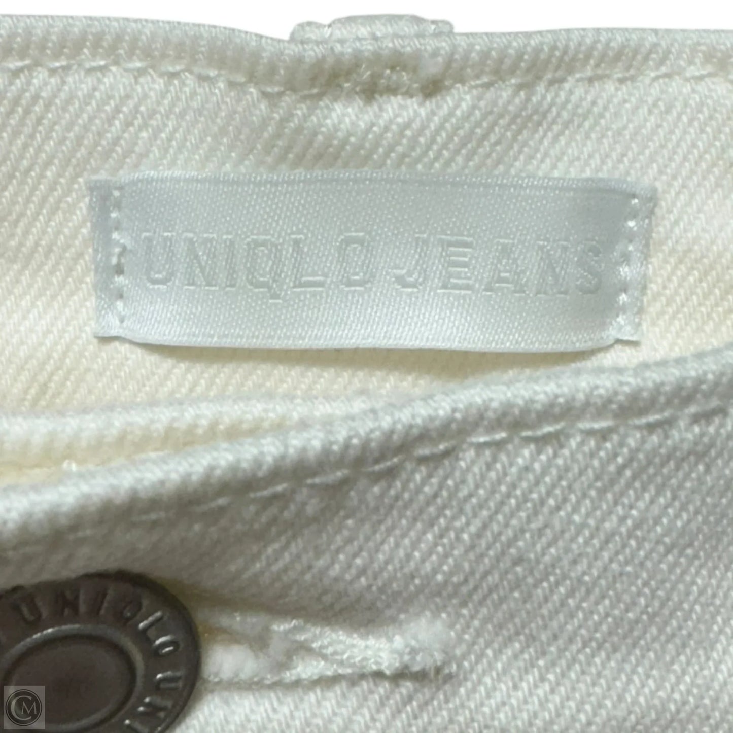 Jeans Straight By Uniqlo In Cream, Size: 22