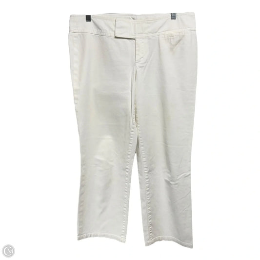 Preppy Palm Beach Fit Pants Designer By Lilly Pulitzer In White, Size: 6