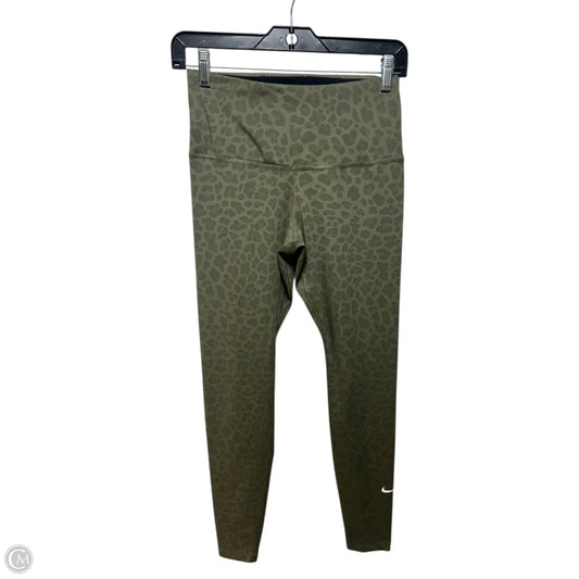 Athletic Leggings By Nike Apparel In Animal Print, Size: S
