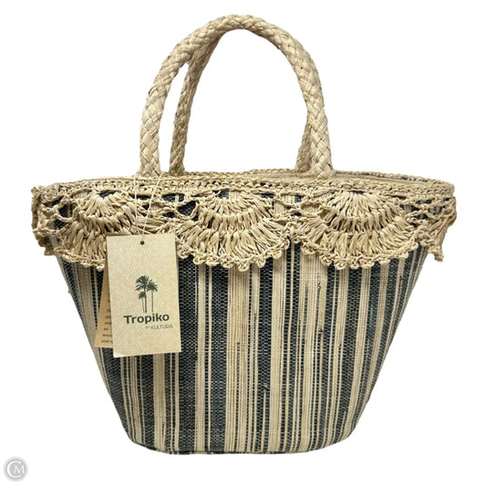 Raffia Bucket Tote By Tropika By Kultura, Size: Small