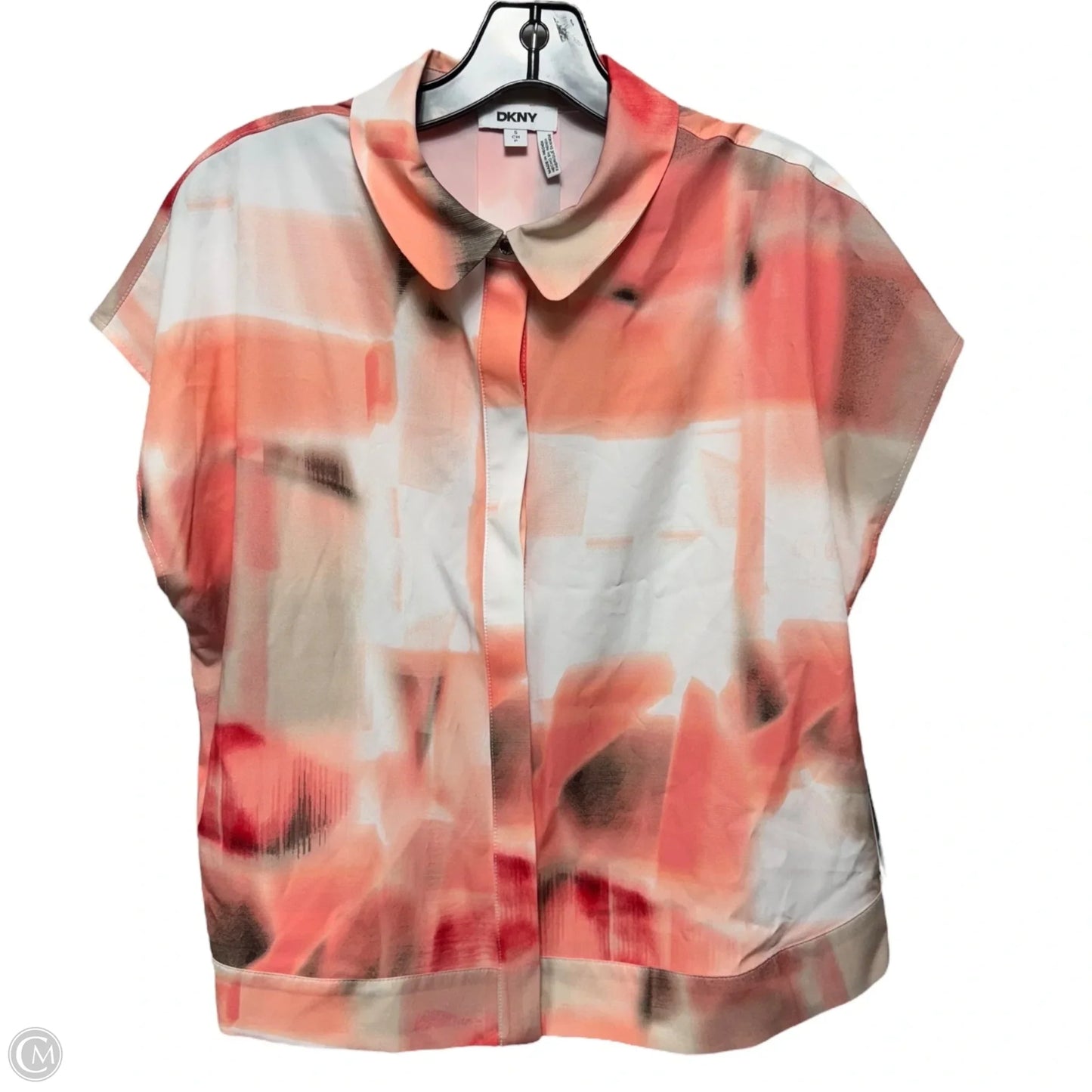 Top Sleeveless By Dkny In Multi-colored, Size: S