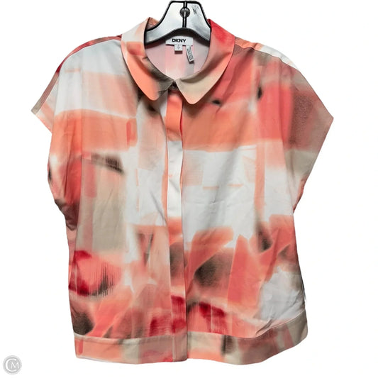 Top Sleeveless By Dkny In Multi-colored, Size: S