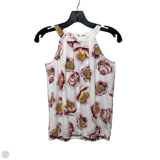 Top Sleeveless By Loft In Floral Print, Size: Sp