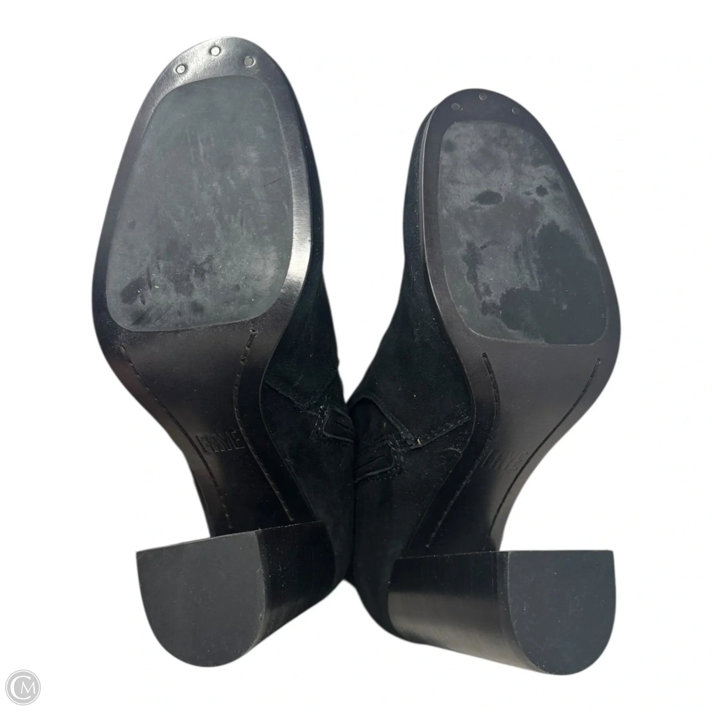 Julia Thigh High Suede Boots Designer By Frye In Black, Size: 5.5