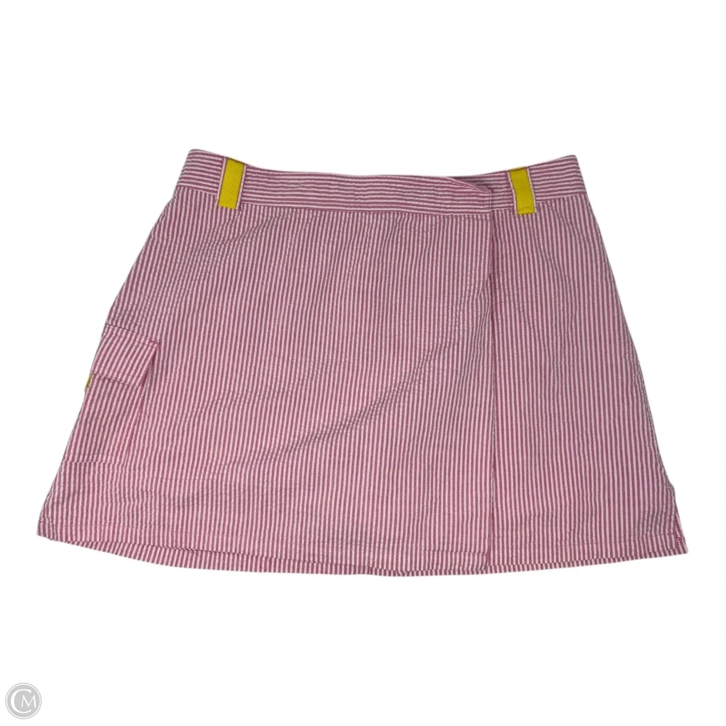 Vintage Skort Designer By Lilly Pulitzer In Seersucker Striped Pattern, Size: 10