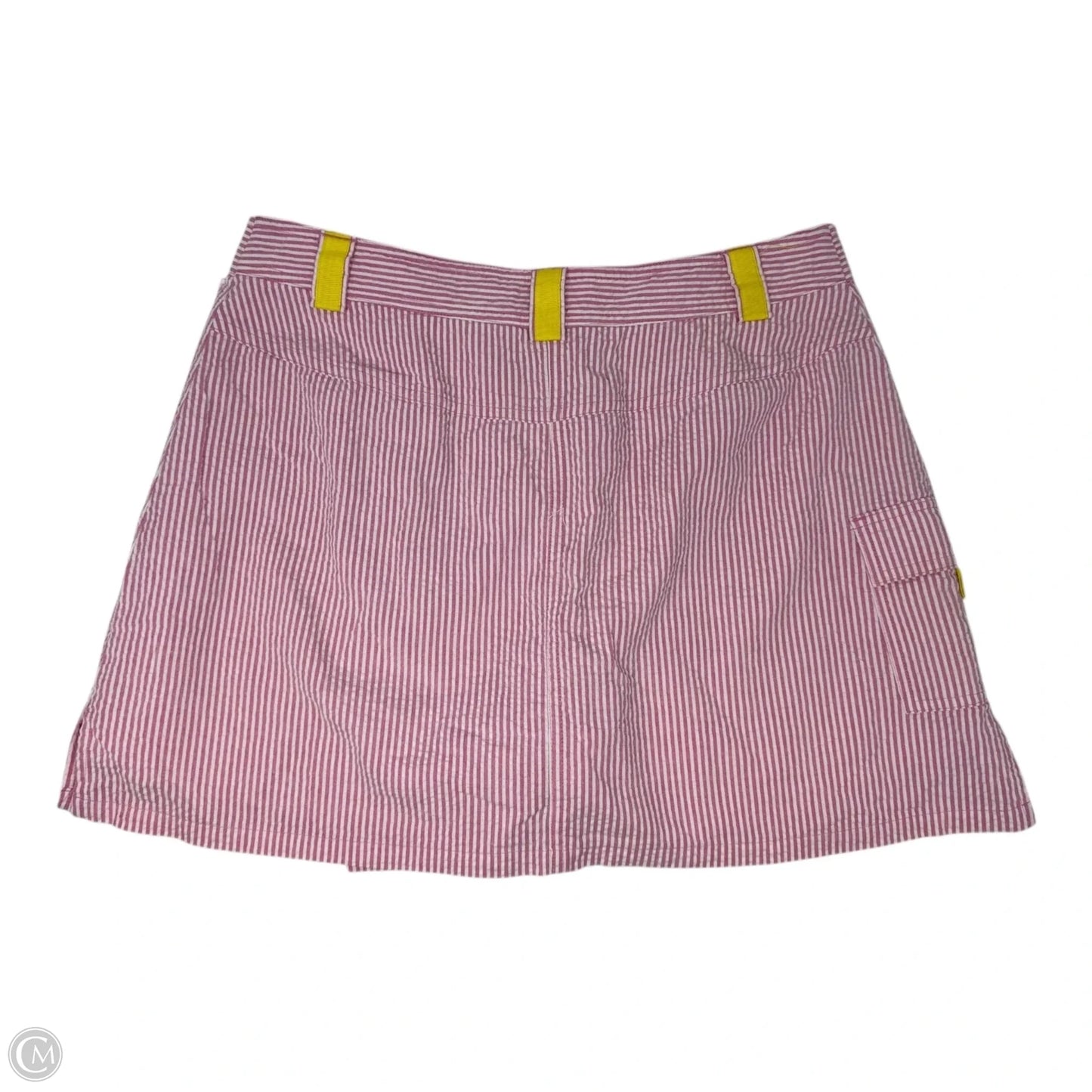 Vintage Skort Designer By Lilly Pulitzer In Seersucker Striped Pattern, Size: 10