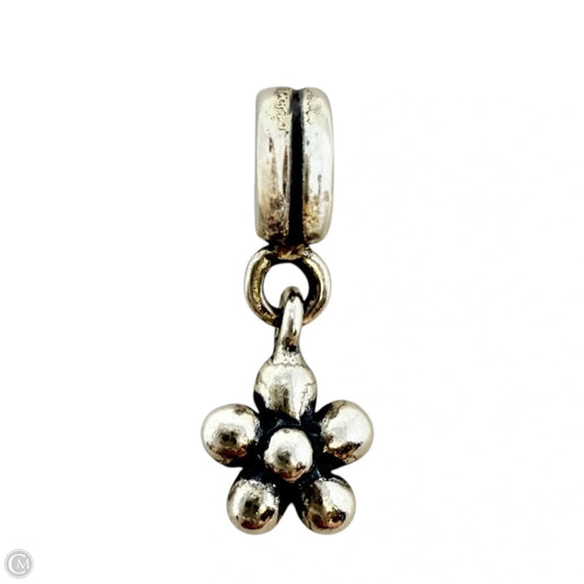 Sterling Silver Dangle Flower Bracelet Charm