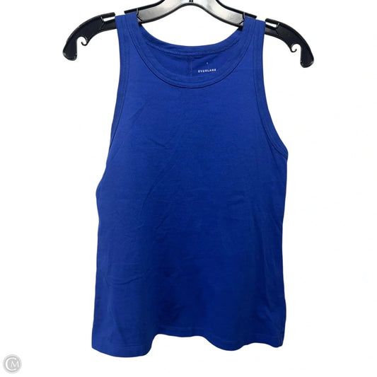 Top Sleeveless By Everlane In Blue, Size: S
