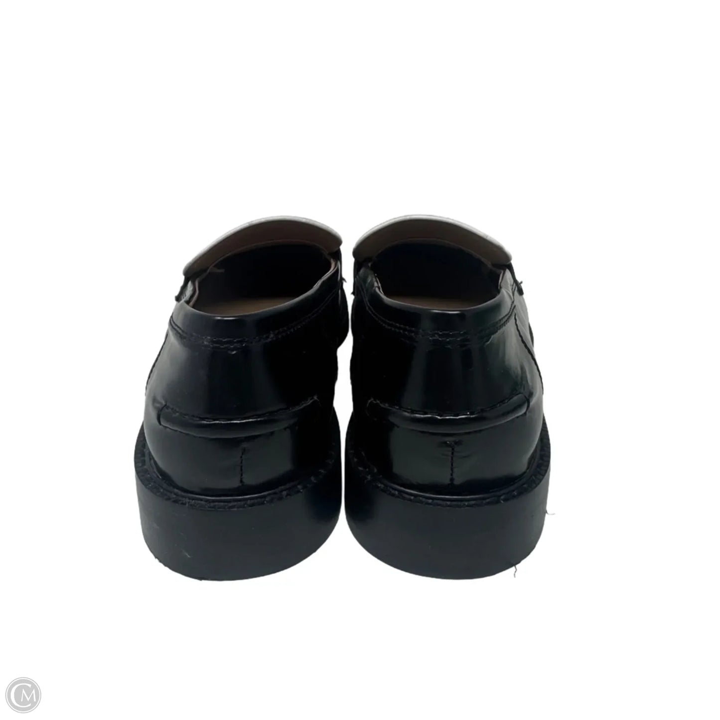 Penny Loafer Shoes Flats By Sam Edelman In Black & White, Size: 9.5