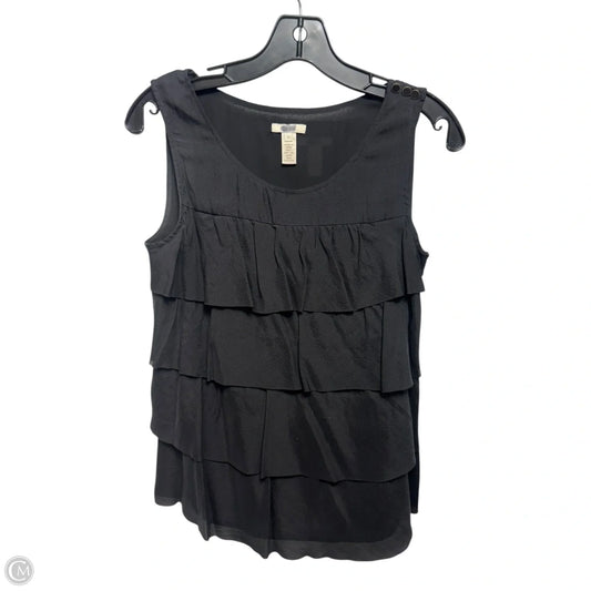 Silk Top Sleeveless By J. Crew In Black, Size: 0